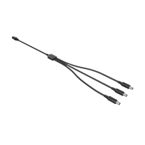 汇君 HJUN DC5.5*2.1mm一分二视频监控延长线电源分配线5A12V 一母分三公40cm【3A】 DC-40-1z3