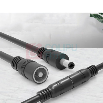 汇君 HJUN DC电源公母头线加粗连接线12V10A接头线18awg0.75平方 DC5.5*2.1母头长50cm DC-m50-5521-075
