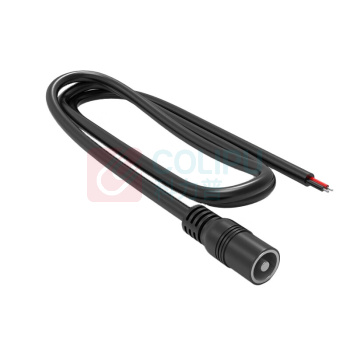 汇君 HJUN DC电源公母头线加粗连接线12V10A接头线18awg0.75平方 DC5.5*2.1母头长1m DC-m100-5521-075