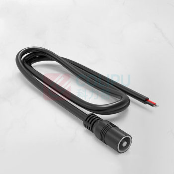 汇君 HJUN DC电源公母头线加粗连接线12V10A接头线18awg0.75平方 DC5.5*2.1母头长1m DC-m100-5521-075