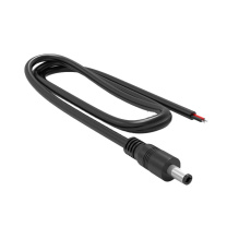 汇君 HJUN DC电源公母头线加粗连接线12V10A接头线18awg0.75平方 DC5.5*2.1公头长1m DC-g100-5521-075