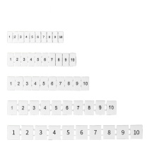 汇君 HJUN UK端子配件排标记条数字标记条1-100 数字11-20 ZB8 UK-ZB8-1120-100 100条/包