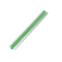 汇君 HJUN 双排排针圆2.54mm间距2.0单双排针 双排针2.54mm 40pin-SZ254-g-10 (绿色) 10根/包