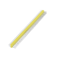汇君 HJUN 双排排针圆2.54mm间距2.0单双排针 双排针2.54mm 40pin-SZ254-y-10 (黄色) 10根/包