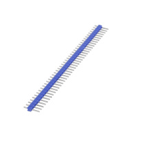 汇君 HJUN 双排排针圆2.54mm间距2.0单双排针 双排针2.54mm 40pin-SZ254-b-10 (蓝色) 10根/包