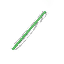 汇君 HJUN 双排排针圆2.54mm间距2.0单双排针 单排针2.54mm 40pin-DZ254-g-10 (绿色) 10根/包