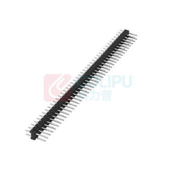 汇君 HJUN 双排排针圆2.54mm间距2.0单双排针 双排针2.54mm 40pin-SZ254-10 (黑色) 10根/包