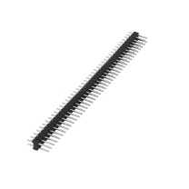 汇君 HJUN 双排排针圆2.54mm间距2.0单双排针 双排针2.54mm 40pin-SZ254-10 (黑色) 10根/包