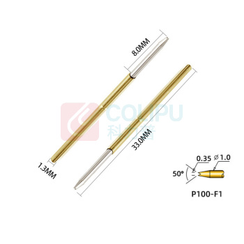 汇君 HJUN 探针测试针可伸缩弹簧顶针PCB电路板烧录芯片 P100-F1 P100-F-10 10个/包