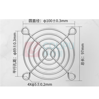 汇君 HJUN 小微型散热风扇金属防护网 轴流风机铁丝网保护罩 110MM FHW-110MM