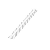 汇君 HJUN 双排排针圆2.54mm间距2.0单双排针 单排针2.54mm 40pin-SZ254-w-10 (白色) 10根/包