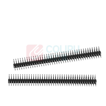 汇君 HJUN 双排排针圆2.54mm间距2.0单双排针 单排针2.54mm 40pin-SZ254-w-10 (白色) 10根/包