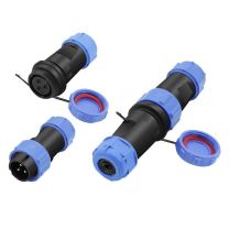 鹿色 免焊接防水航空插头 对接式螺丝接线 SL21-5芯 