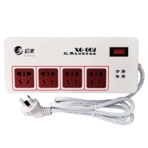 信果 红黑隔离插座 XG-002 4位口 