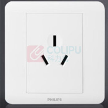 飞利浦 PHILIPS 插座 昕颖系列90*86 暗装型三孔16A (白色)
