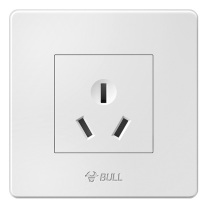 公牛 BULL 插座面板 G07Z104S 三孔空调插座 86型 暗装 大功率16A 白色 (新国标) 12100916