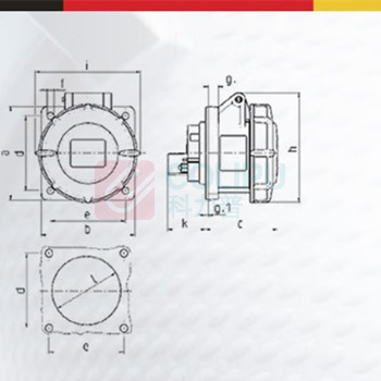 曼奈柯斯 工业插座 连接器 三相电大功率航空插座 240A 5芯 32A 400V
