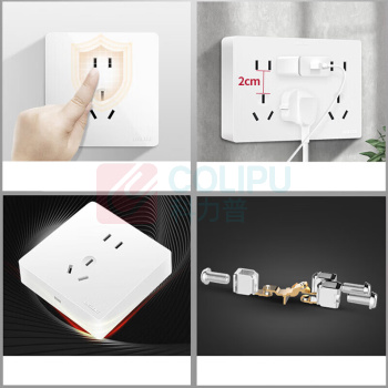 德力西(DELIXI) 电源插座 MYG86ZS 1个/套 销售单位:套 (电源插座\220V 10A 明装 单相2、3极 86型) (计量单位:个)