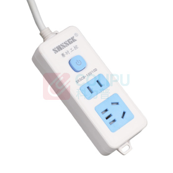 赛时工控 SHSSGK 移动式排插 SKSC8-10010D 一位5孔 一位2孔 10A 250V 2500W 125*50*30mm (蓝白)