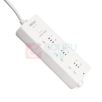 赛时工控 SHSSGK 移动式排插 SKSC8-10880 三位5孔 三位2孔 10A 250V 2500W 185*78*30mm (白)