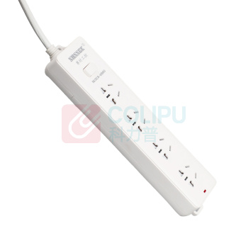 赛时工控 SHSSGK 移动式排插 SKSC8-6860 四位5孔 10A 250V 2500W 225*55*30mm (白)