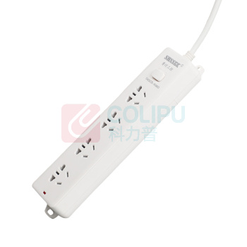 赛时工控 SHSSGK 移动式排插 SKSC8-6860 四位5孔 10A 250V 2500W 225*55*30mm (白)