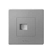 公牛 BULL 一位电脑插座 GN-G07T102B (打线型/六类) (星空灰) 12202239