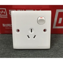 曼科 MANK 10A开关三极插座 MK/KS11P051