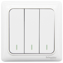 施耐德电气 Schneider Electric 三开双控开关 A3E33_2A 86*86