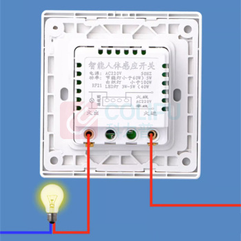 国际电工 人体感应开关 控86型面板 220V 