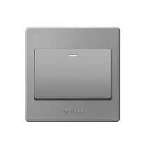 公牛 BULL 开关面板 G07K134A 一开多控一位中途三控开关86型16A (灰) 12001335