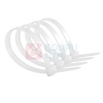 罗德力 尼龙扎带塑料自锁式绑带 白色 3*100 (实宽1.8)1000条