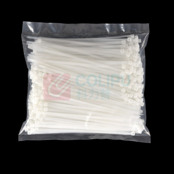 罗德力 尼龙扎带塑料自锁式绑带 白色 5*300 (实宽3.6)250条