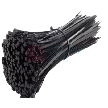 雷纳塔 尼龙扎带塑料自锁式卡扣束线带捆绑轧带 5*150mm2 50条/包 (黑色)