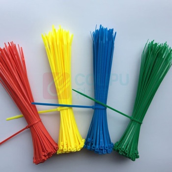 汇君 HJUN 彩色尼龙塑料锁扣扎带 1.8*120mm (白色)