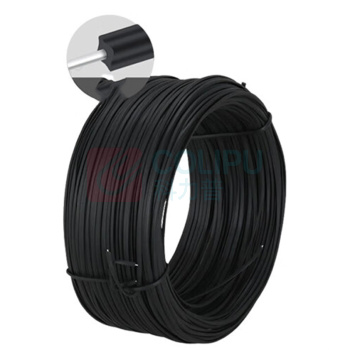奕澜 扎丝包塑 镀锌捆绑包装铁扎带工业绑扎线 YL3755 0.75mm, 55米*2 (黑)