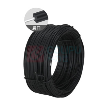 奕澜 扎丝包塑 镀锌捆绑包装铁扎带工业绑扎线 YL3755 0.75mm, 55米*2 (黑)