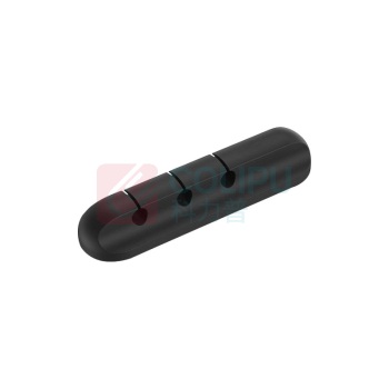 山泽 SAMZHE 理线器 LX-01 2个 (黑色) 绕线器桌面数据线收纳固定电脑周边线材绑线扎线带缠线器
