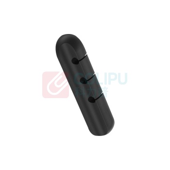 山泽 SAMZHE 理线器 LX-01 2个 (黑色) 绕线器桌面数据线收纳固定电脑周边线材绑线扎线带缠线器