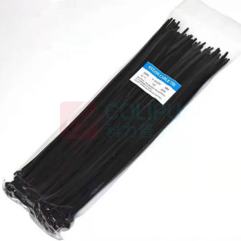 罗德力 自锁式塑料尼龙扎带 7.5*300mm 100条/包 (黑色)