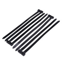 罗德力 国标自锁式尼龙扎带 4.8mm*200mm 50条 (黑色)