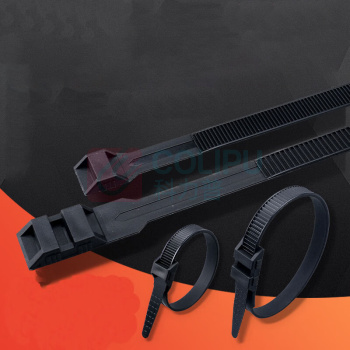 宜利 反齿黑色单扣尼龙扎带 180×9mm