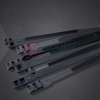 宜利 反齿黑色单扣尼龙扎带 180×9mm