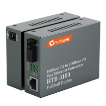 netLINK 光纤收发器 HTB-3100AB-15KM 百兆单模单纤光电转换器 0-15公里 DC5V
