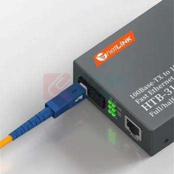 netLINK 光纤收发器 HTB-3100AB-15KM 百兆单模单纤光电转换器 0-15公里 DC5V