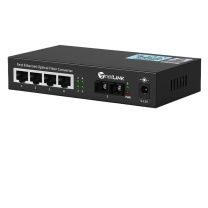 netLINK 光纤收发器 HTB-GS-03/4GE-20KM 传输速率:千兆 接口类型:1光4电 类型:单模双纤