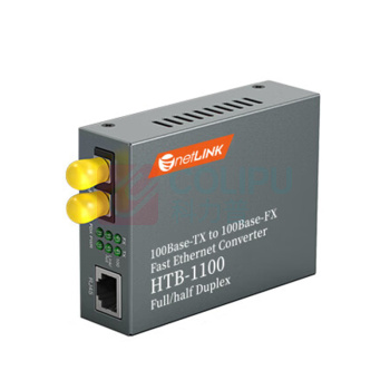 netLINK 光纤收发器 HTB-1100-2KM/ST 传输速率:百兆 接口类型:1光1电 类型:多模双纤