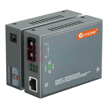 netLINK 光纤收发器 HTB-1100-2KM-S 传输速率:百兆 接口类型:1光1电 类型:多模双纤