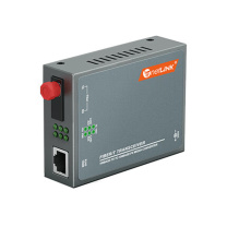 netLINK 光纤收发器 HTB-3100AB-25KM/FC-S 传输速率:百兆 接口类型:1光1电 类型:单模单纤