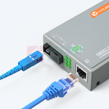 netLINK 光纤收发器 HTB-3100AB-25KM-S 传输速率:百兆 接口类型:1光1电 类型:单模单纤